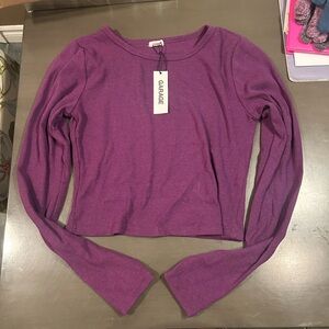 Garage Rich Purple Long Sleeve Tee